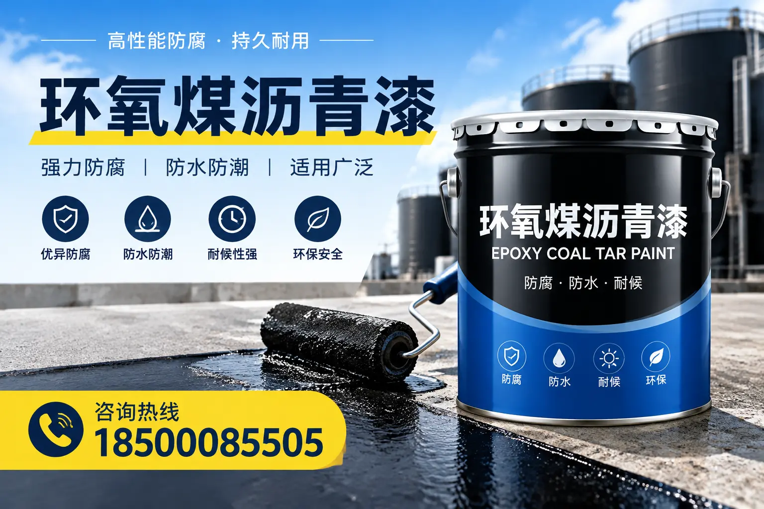 选择环氧煤沥青漆的五大理由,唐山客户必知